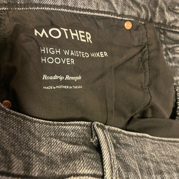MOTHER High Waisted Hiker Hoover Black Jeans Women’s Size 29 - Picture 6 of 7